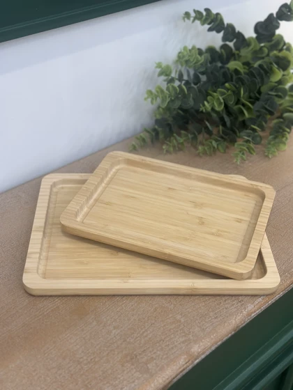 سینی لبه دار بامبو
