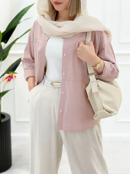 شومیز زنانه جلو دکمه آیدا