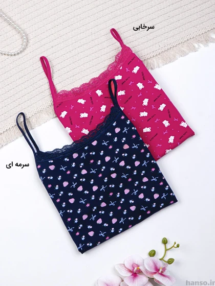 ست تاپ شلوارک نخی کد 4961