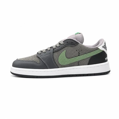 کفش و کتانی مردانه مدل نایک ترویس NIKE TRAVIS رنگ طوسی یشمی کد 30854