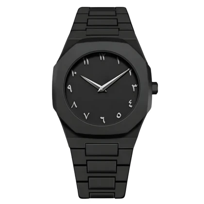 ساعت مچی عقربه ای کوارتز مردانه مدل دارک واچ بند سبک قفل مخفی