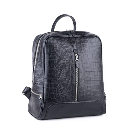 کیف چرم زنانه مدل کوله پشتی عمودزیپ