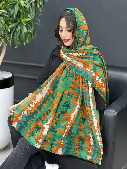 شال آبرنگی حریرنخ