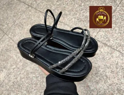 صندل دورمچی نگینی دوحالته زنانه تابستانه مدل 2 نگین