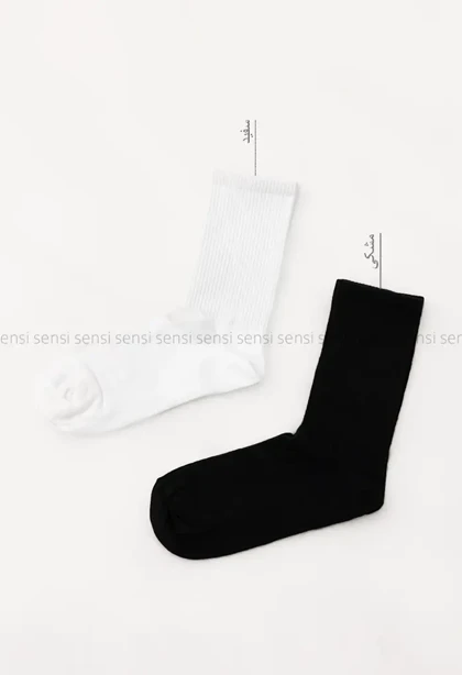 جوراب ساده ساق‌دار کد1004999