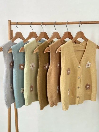 وست بافت گل‌دار کد 3