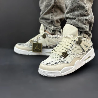 کتانی نایک ایرجردن رترو 4 پوست ماری air jordan retro 4 SNAKE SKIN