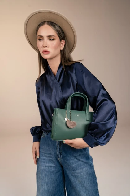 کیف دستی زنانه چرم مصنوعی دیوید جونز DAVID JONES