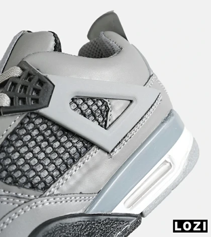 کفش کتانی ساق‌دار مردانه و زنانه طوسی NIKE jordan 4 مدل 7715