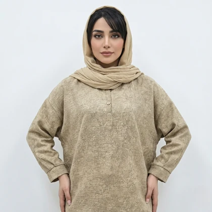 شومیز دو دکمه آبرنگی مدل آدل علیدسا