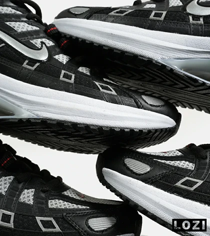 کفش کتانی مردانه و زنانه مشکی طوسی نایک NIKE P-6000 مدل 6347