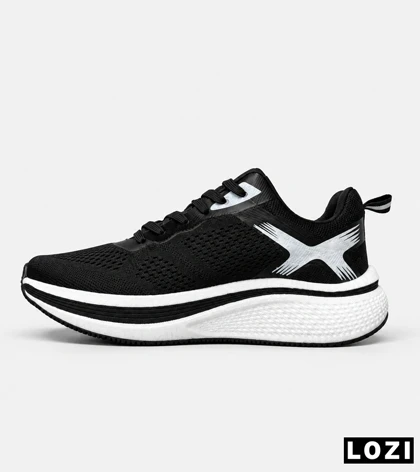 کتانی اسکیچرز Go Run Elevate مشکی سفید مدل 9498 استایل اسپرت مردانه و زنانه