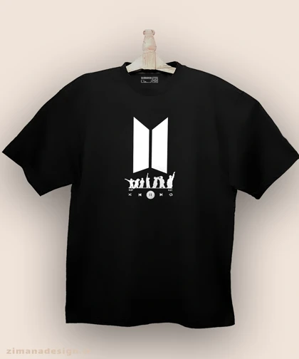 تیشرت لش مردانه و زنانه طرح بی تی اس کد 990