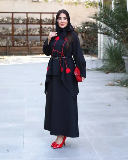 مانتو دامن یلدایی کد 2434