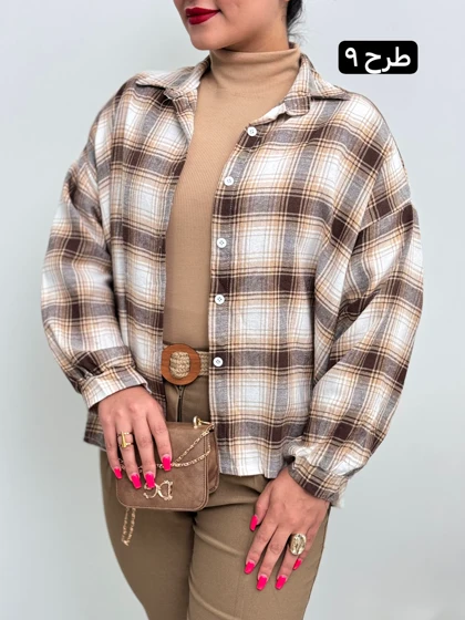 تونیک چهارخونه پشمی 2166