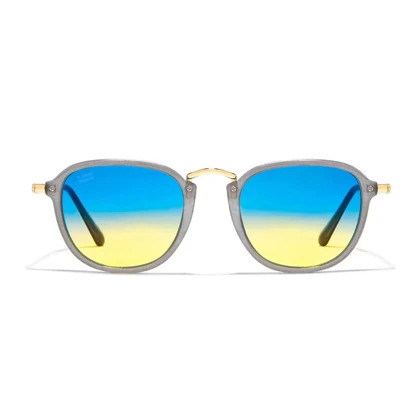 عینک آفتابی دی فرانکلین مدل D.franklin ROLLER SQ / MILKY BLUE GREY - GRAD BLUE