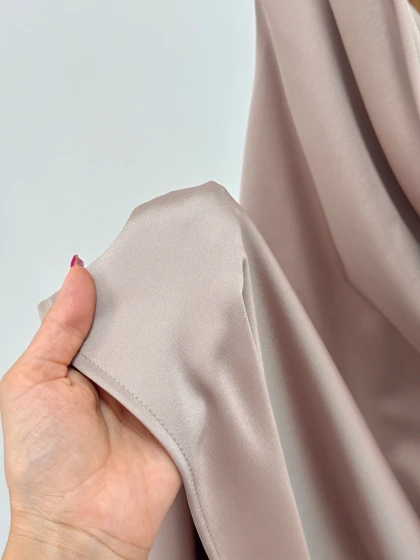 پیراهن ساتن یقه دراپه