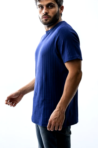 تیشرت بیسیک ژاکارد مردانه