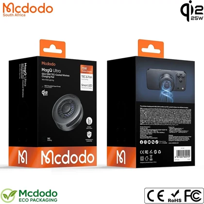 شارژر وایرلس 25 وات و خنک کننده گوشی مک دودو MCDODO مدل CH-8410
