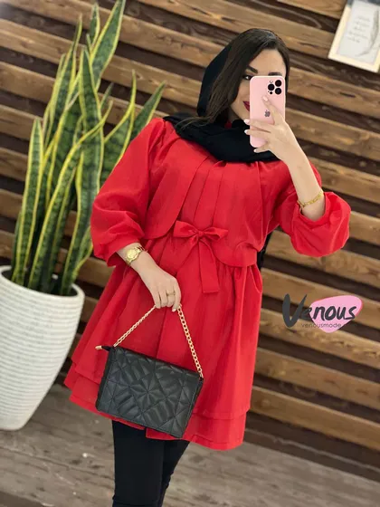 مانتو نازلی ژیله دار
