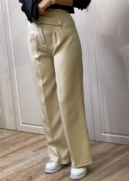 شلوار پارچه ای بغل دکمه