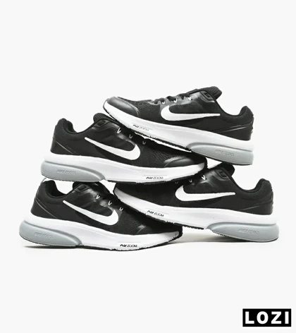 کفش کتانی بزرگ پا مشکی سفید NIKE zoom