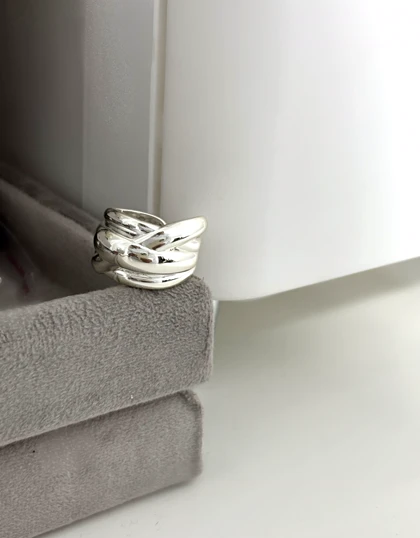 انگشتر کروم ساده زنانه 868