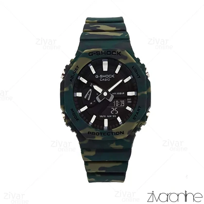 ساعت جی شاک GMA-S2100 زنانه سبز چریکی 106404