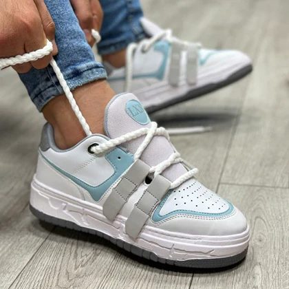 کفش اسپرت مردانه مدل LXN رنگ سفید آبی