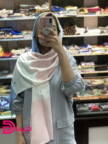 شال تکه ای جناغی نخی