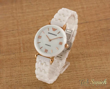 ساعت امپریو آرمانی زنانه سرامیکی سفید Armani-3616-L