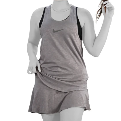 ست تاپ و دامن ورزشی زنانه نایک مدل Mub-1211 طوسی