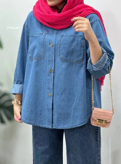 مانتو جین کاغذی بهنوش(ایراد دار)