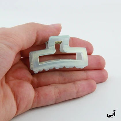 کلیپس دخترانه مدل مستطیلی کوچک دو رنگ