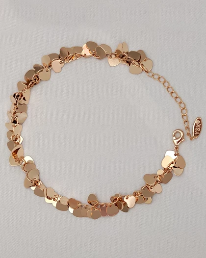 پابند آویز پولکی قلب YSX