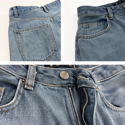 شلوار جین نیم بگ 1008213