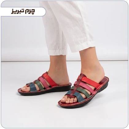 صندل چرم زنانه مدل آوا