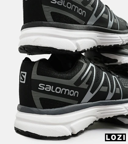 کفش کتانی مردانه و زنانه مشکی طوسی Salomon X-mission 4