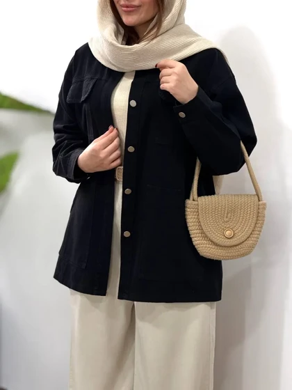 مانتو کتان کاغذی آیسو شارلوت