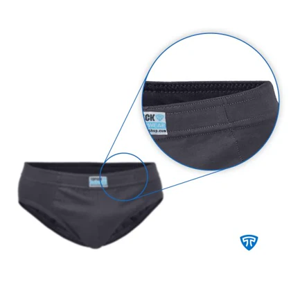 شورت اسلیپ پنبه کش لیفه ای (تک عددی) زغالی