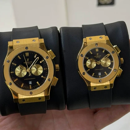 ست ساعت مچی زنانه و مردانه هابلوت Hublot سه موتورفعال