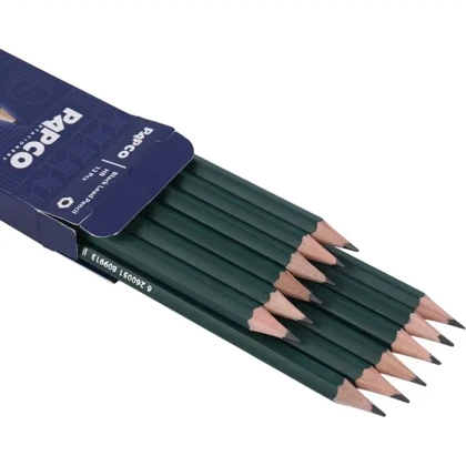 مداد مشکی HB پاپکو مدل PS-16OHB0212 با سختی HB پک 12 عددی