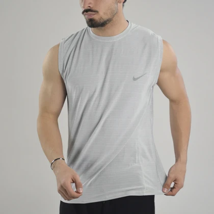 رکابی ورزشی مردانه نایک مدل VHD-Dri Fit-4K0993 طوسی روشن