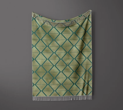 شال مبل ریش دار sofa shawl 71
