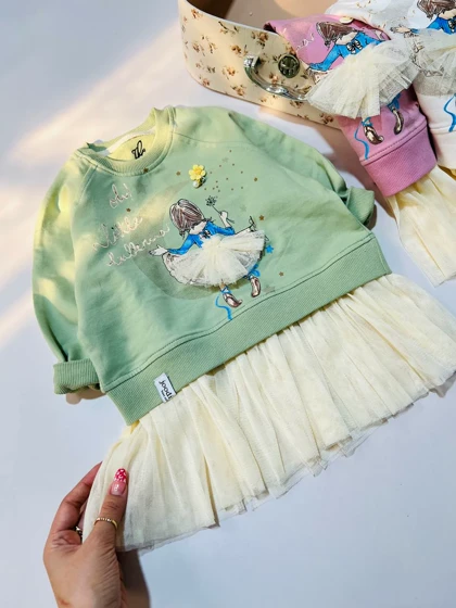 پیراهن لبه تور دار فرشته