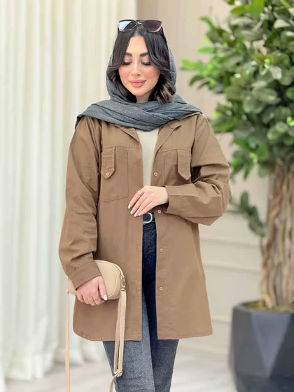 مانتو جیب پاگن برش‌دار