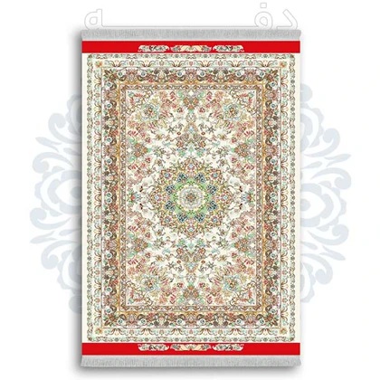 فرشینه از جنس پارچه هازان مخمل ترک طرح سنتی و مدرن برند دفه کد DDSS105