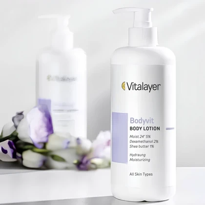 لوسیون بدن ویتالیر مدل Bodyvit مرطوب کننده 24 ساعته حجم 500ml