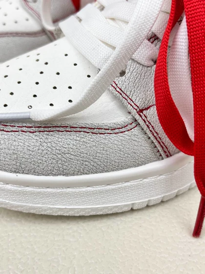 کتانی ونس ساق‌دار زنانه ایر جردن وان رد فانتوم jordan 1 RED fantom کد 912