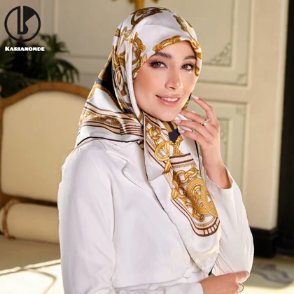 روسری ابریشم توییل (قواره 90) 30156